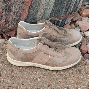 Mephisto Mobils Liria metallic leather lace up sneakers womens shoes sz 6